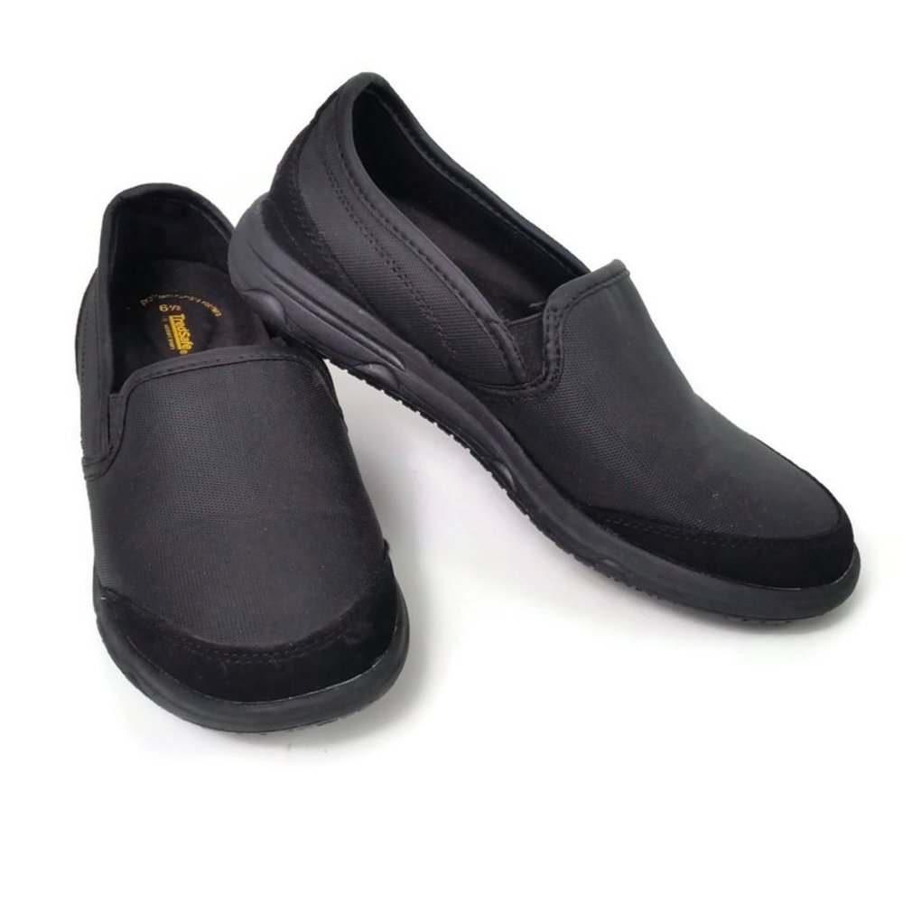 TredSafe Enduro Pro Anti Fatigue Slip On Shoes Black Size 6.5 Slip Resistant